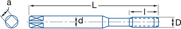 Машинний мітчик Izar М1,6